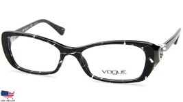 New Vogue Vo 2808-H 1567 Striped Black Eyeglasses Glasses VO2808H 51-16-135mm - $73.49