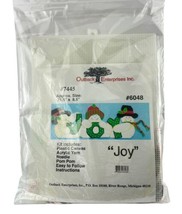 Outback Enterprises JOY Snowman Needlepoint 6048 Christmas Holiday - £15.21 GBP
