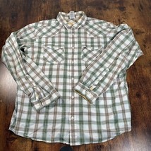 Patagonia Organic Cotton Men’s Long Sleeve Button Up Plaid Shirt Large T... - £19.38 GBP