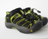 KEEN Little Kids Newport H2 Sandals Black Lime Green Washable Water Shoe... - £22.20 GBP