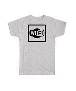 Wifi : Gift T-Shirt Placard Sign Signage Wi-fi Internet Router - £14.06 GBP
