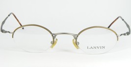 Vintage Lanvin Paris 1245 06 Antik Messing / Silber-Grau Brille 43-25-140mm - £75.71 GBP