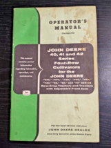 John Deere 40, 41, &amp; 42 Series 4 Row Cultivators Operator&#39;s Manual OM-N4... - £11.03 GBP