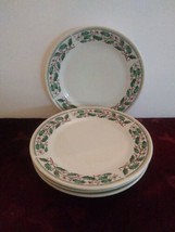 Set Of 4 Everyday Gibson Christmas Desert Plates - £25.02 GBP