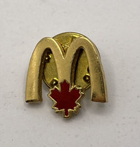 McDonald’s Canada Maple Leaf Canadian Restaurant Employee Enamel Lapel Hat Pin - £7.95 GBP