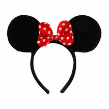 Minnie Mouse Costume Ears Headband Black - £12.01 GBP