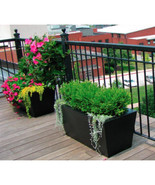 Sunscape Carmen Fiberglass Planter White - $4,272.54 MXN