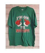 Holiday Time Green I’m on the Nice List Youth XXL 18 Novelty Christmas T... - £3.97 GBP