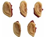 5pc Bloody Body Part Fake HUMAN SEVERED EARS Zombie Hunter Halloween Hor... - $6.90