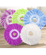 5 Replacement Mop Micro Head Refill for 360° Spin Magic Mop-Microfiber R... - £17.16 GBP