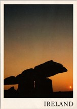 Poulnabrone Dolmen (Megalithic Tomb) at Sunset Ireland Postcard PC578 - $4.99