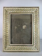 Vintage Decorative Middle Eastern Khatam Inlaid Wooden Frame E34 - $84.15