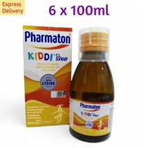 6 packs of 100ml Pharmaton Kiddi CL Syrup Multivitamin with Lysine &amp; Calcium - £78.81 GBP
