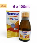 6 packs of 100ml Pharmaton Kiddi CL Syrup Multivitamin with Lysine &amp; Cal... - £77.45 GBP