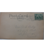 Vintage Post Card of: Photo card of couple with dog era 1907. Post marke... - $999.00
