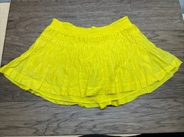 American Eagle Outfitters Bright Yellow Tiered Ruffle Skirt Woman&#39;s Size... - $9.89