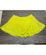 American Eagle Outfitters Bright Yellow Tiered Ruffle Skirt Woman&#39;s Size... - $182.25 MXN