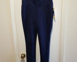 NWT Andrew Marc Soft Stretch Faux Suede Pull On Pant Navy Blue Size S 29... - $21.78