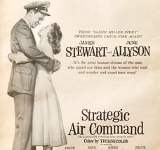 1955 Strategic Air Command Movie Advertisement James Stewart June Allyso... - $41.05 CAD