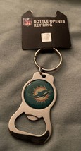 Miami Dolphins Bottle Opener Key Ring Keychain New NIP - £4.05 GBP