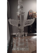 Vintage Crystal Hua Table Column Home Shanghai Administration Institute - £22.79 GBP