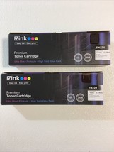 (2) EZink TN221 Premium Toner Cartridges ~ Black ~ Compatible with Brother - £19.05 GBP