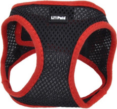 Lil Pals Comfort Mesh Harness Black with Red Lining X-Small - 1 count Lil Pals C - £18.50 GBP