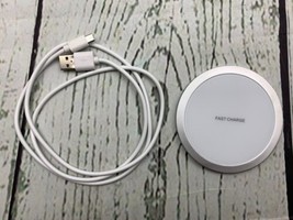 Wireless Charger 18W Qi Certified Fast Charging Pad White - £15.21 GBP