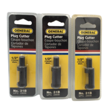 General 31B Plug Cutter 1/2&quot; Pack of 3 - £23.27 GBP