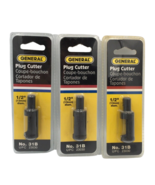 General 31B Plug Cutter 1/2&quot; Pack of 3 - £23.34 GBP