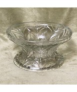 Vintage Clear Teardrop &amp; Arches Cut Crystal Centerpiece/Candy Bowl  - $28.71