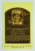 Reggie Jackson HOF Plaque Postcard Hall of Fame New York Yankees Stamped 1993 - £0.78 GBP