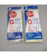 2-Hoover Vacuum Cleaner Bags Type G 4010008G 3 Pack 6 Bags Total - $289.34 MXN