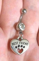 Paw Heart Belly Ring - $13.00