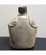 WW1 US Army Original 1918 Aluminum Canteen + Cover - $67.63