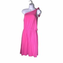 Original Penguin Size Small Bubblegum Pink One Shoulder Midi Dress Shelf... - $18.66