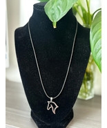 Braided Cord Horse Silhouette Necklace - $13.36