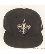 New Orleans Saints Fitted Football Hat Cap New Era 59Fifty NFL 7 5/8 - £26.86 GBP