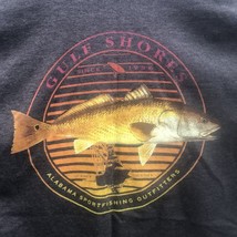 Gulf Shore Alabama Sportfishing Outfitters Fishing Shirt Mens Medium Gray - $10.00