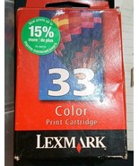 Lexmark 33 Color Ink Print Cartridge Ink Printer New Sealed