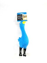 small medium dogs toys Blue Squeaky Bird Dog toy for  8" x 3"    - $9.87