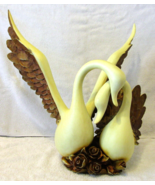 Large Wings of Love Romantic Swans Sculpture Entwined Necks - €214,87 EUR