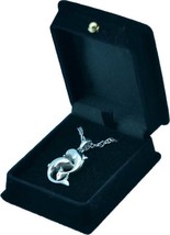 Silver Dolphin Pendant Urn w/20&quot; chain &amp; black velvet display box - $149.99