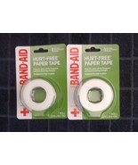 2 Johnson &amp; Johnson Band Aid Small Paper Tape Wound Care 1 In X 10 Yd (J47) - £11.16 GBP