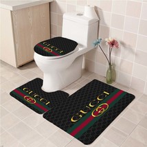 3Pcs/set Gucci 017 Bathroom Toilet Mat Set Anti Slip Bath Mat Floor Deco... - $33.29+