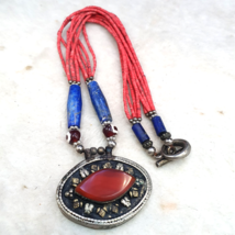 Collana gioielli vintage tribale afgano piccolo seme perline colore ross... - €23,47 EUR