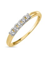 0.17 Ct VVS/DF 14K White Gold Band Wedding Ring Lab Grown Round Diamond ... - €730,67 EUR