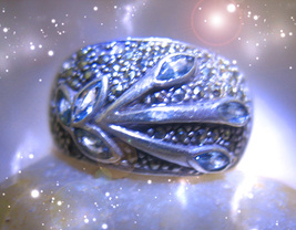 HAUNTED RING TEAL STAR PROGRESS GROWTH CLEARING HIGHEST LIGHT EXTREME MAGICK image 2