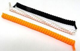 3 Black Orange White Gold Spiral Laces No Headache Sun Visor 6in US Sell... - $11.87