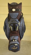 GOLDEN BEAR golf cart bag 8 way blue Burgundy shoulder strap  - $54.45